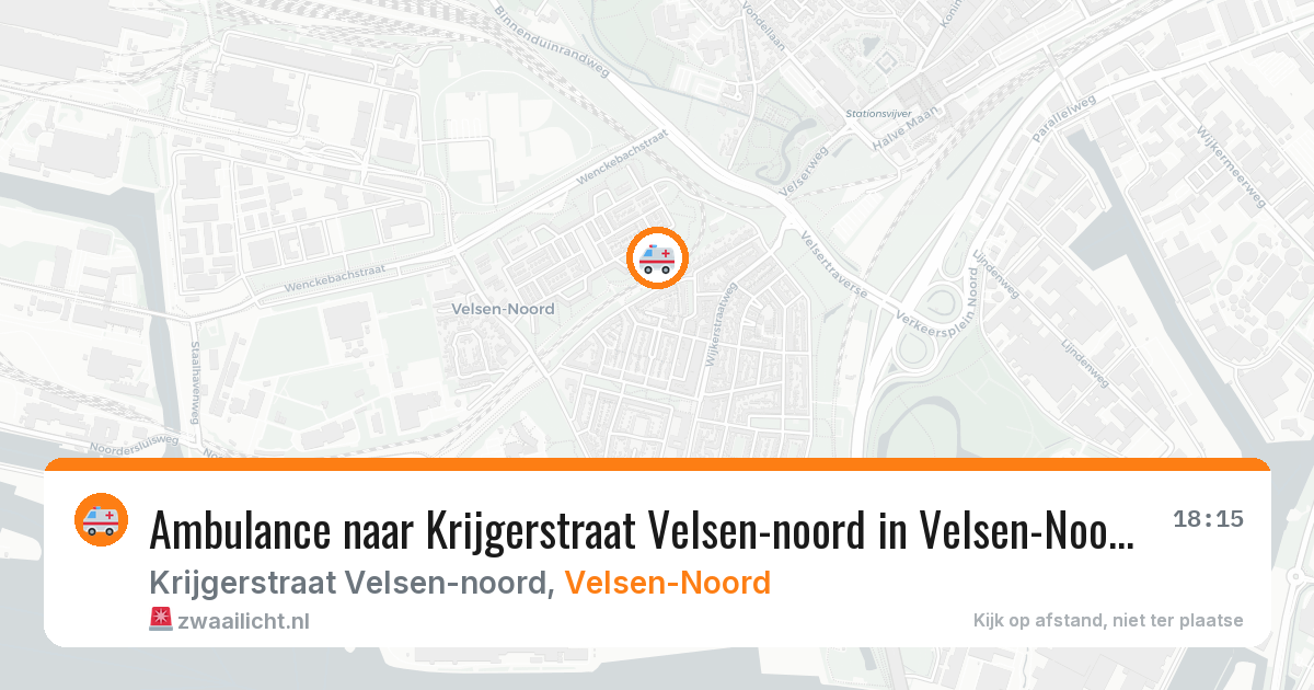 Ambulance naar Krijgerstraat Velsen-noord in Velsen-Noord — 30 mei 2026