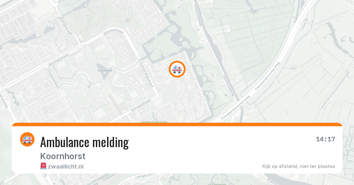 Ambulance melding — 6 mei 2026