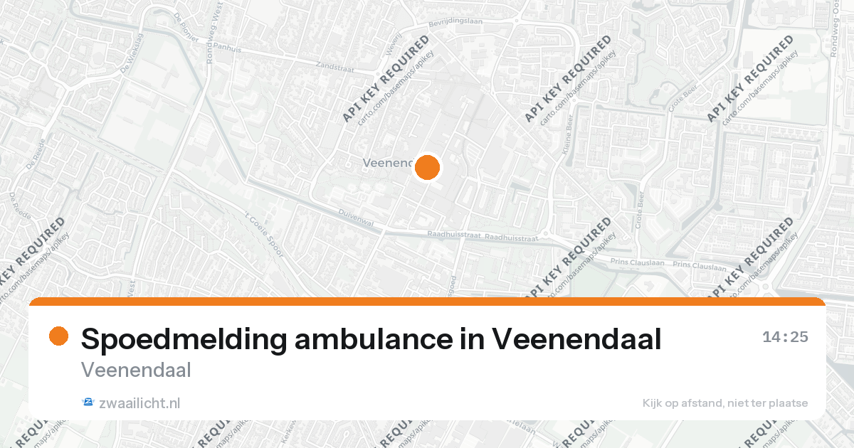 Spoedmelding ambulance in Veenendaal — 26 aug 2026