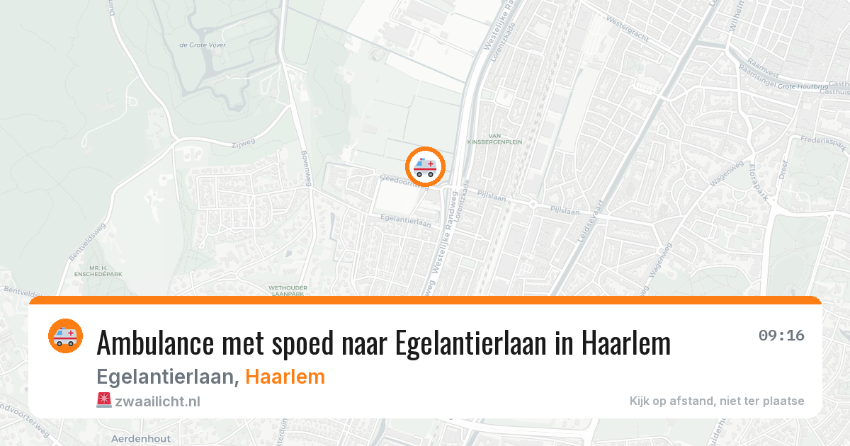 Ambulance met spoed naar Egelantierlaan in Haarlem — 7 apr 2026