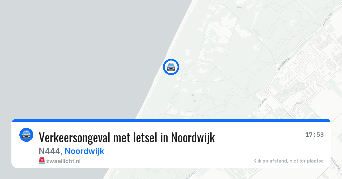 Verkeersongeval met letsel in Noordwijk — 7 aug 2026