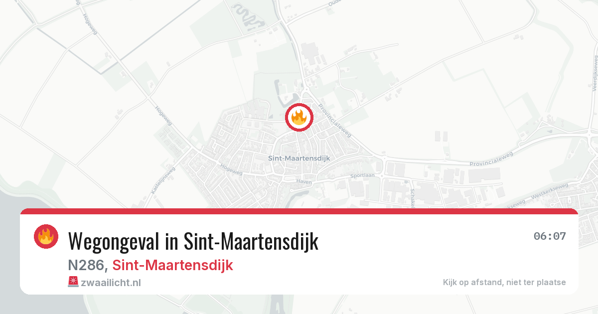 Wegongeval in Sint-Maartensdijk — 14 mei 2026