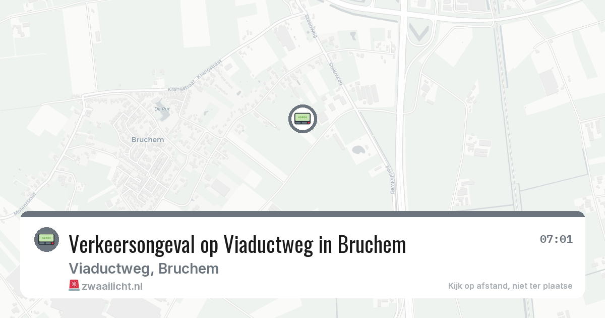 Verkeersongeval op Viaductweg in Bruchem — 13 mei 2026
