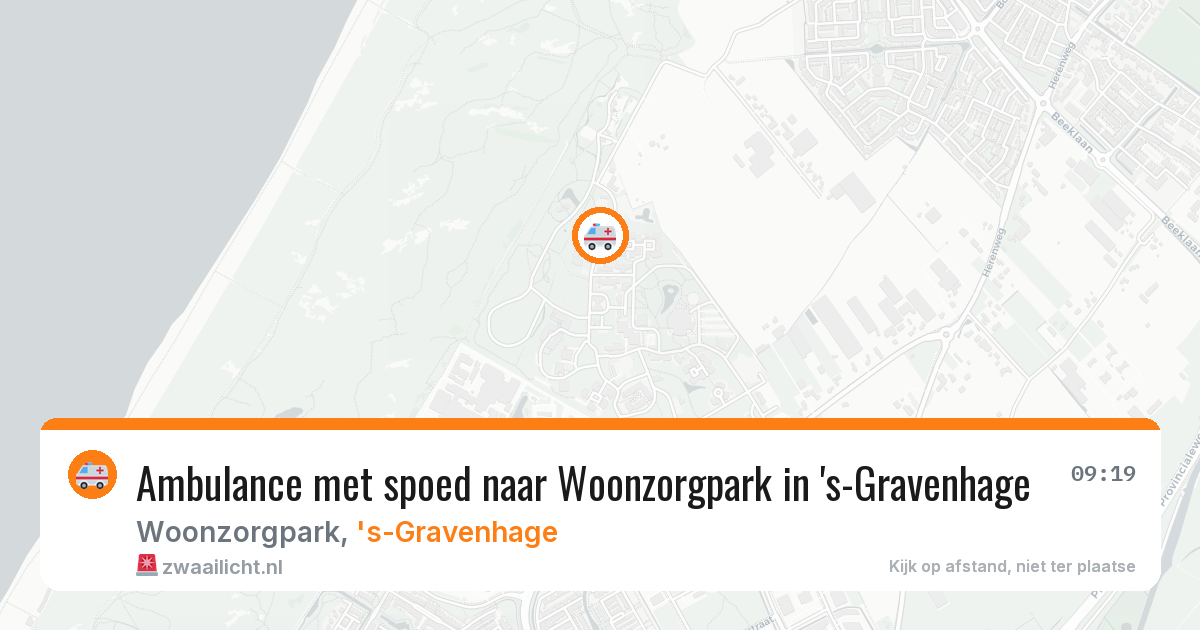 Ambulance met spoed naar Woonzorgpark in 's-Gravenhage — 1 apr 2026