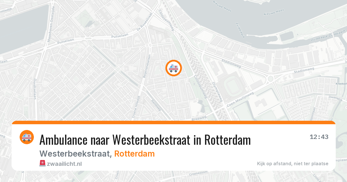 Ambulance naar Westerbeekstraat in Rotterdam — 10 jun 2026