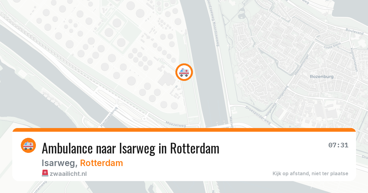 Ambulance naar Isarweg in Rotterdam — 2 apr 2026