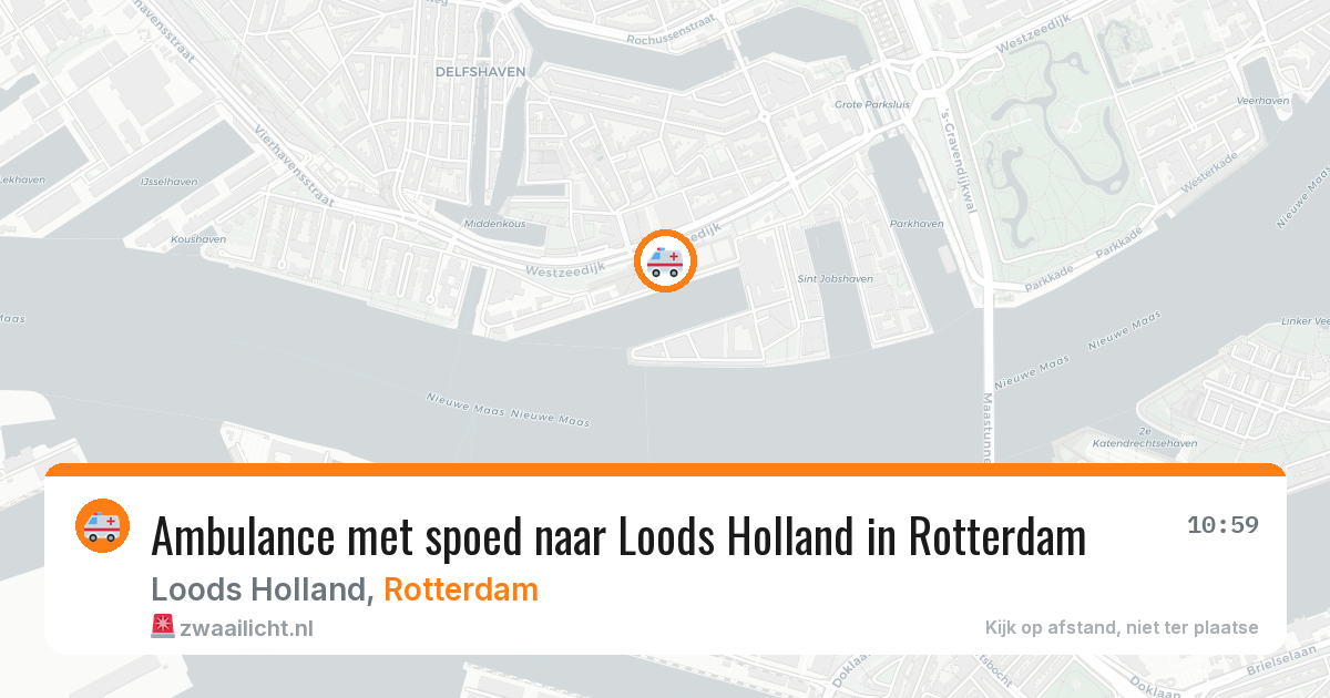 Ambulance met spoed naar Loods Holland in Rotterdam — 18 jun 2026