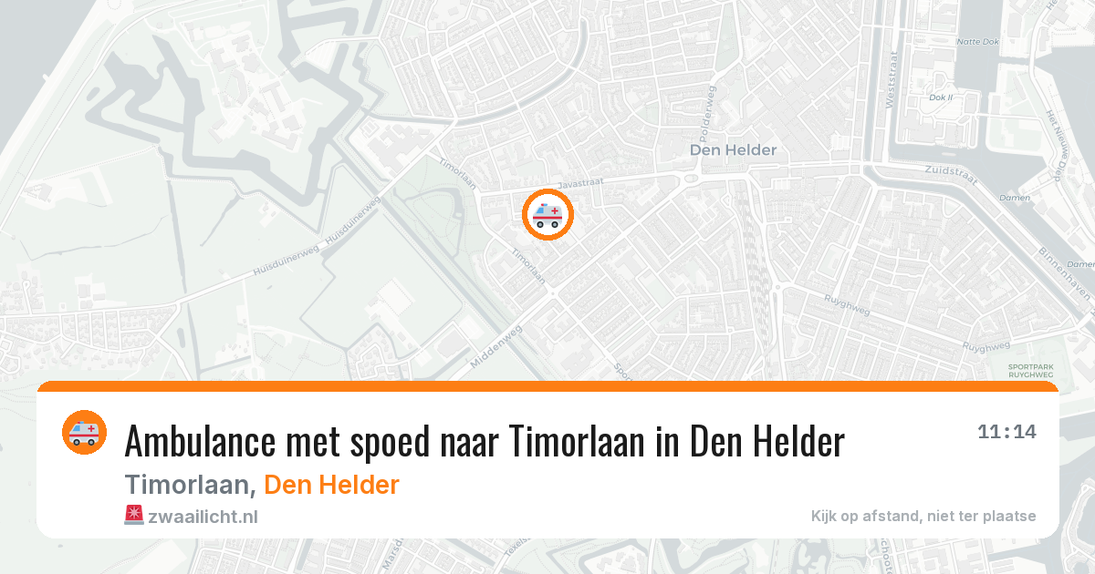 Ambulance met spoed naar Timorlaan in Den Helder — 2 mei 2026