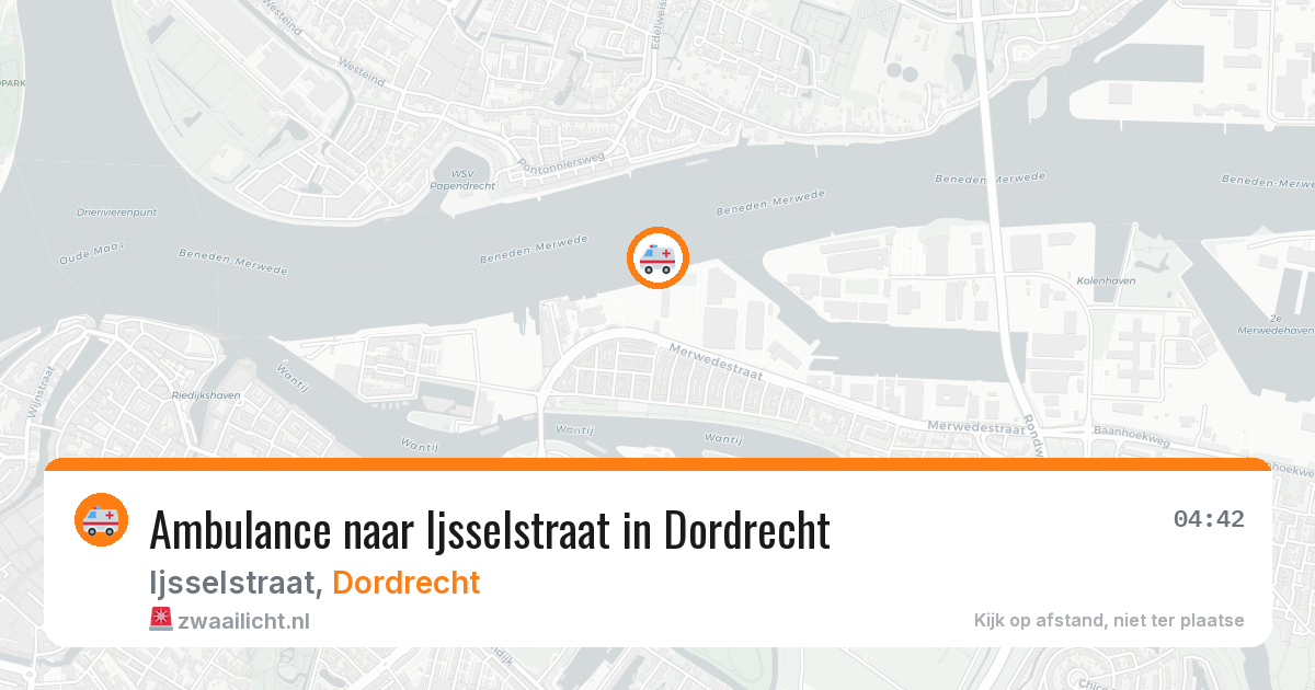Ambulance naar Ijsselstraat in Dordrecht — 5 mei 2026