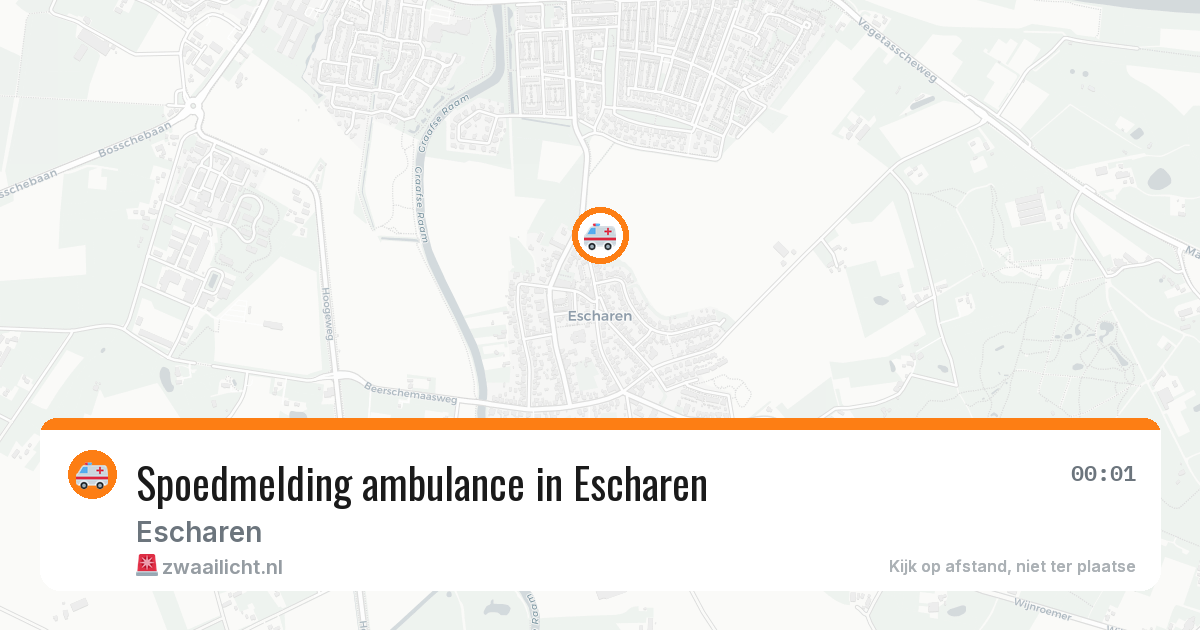 Spoedmelding ambulance in Escharen — 21 feb 2026