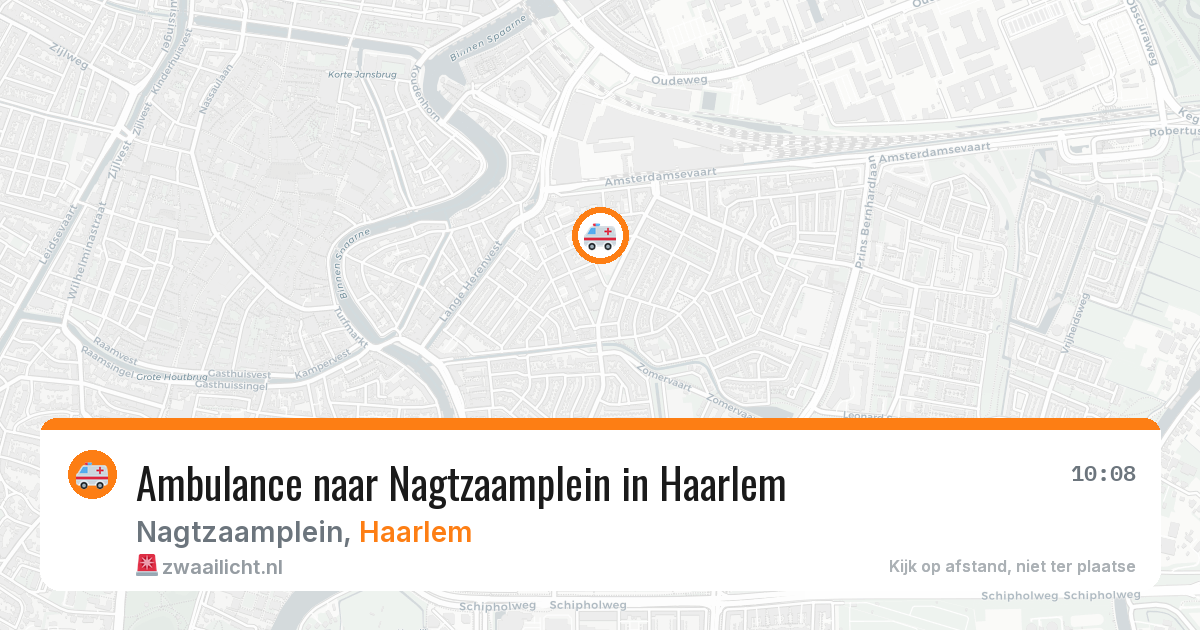 Ambulance naar Nagtzaamplein in Haarlem — 23 mrt 2026