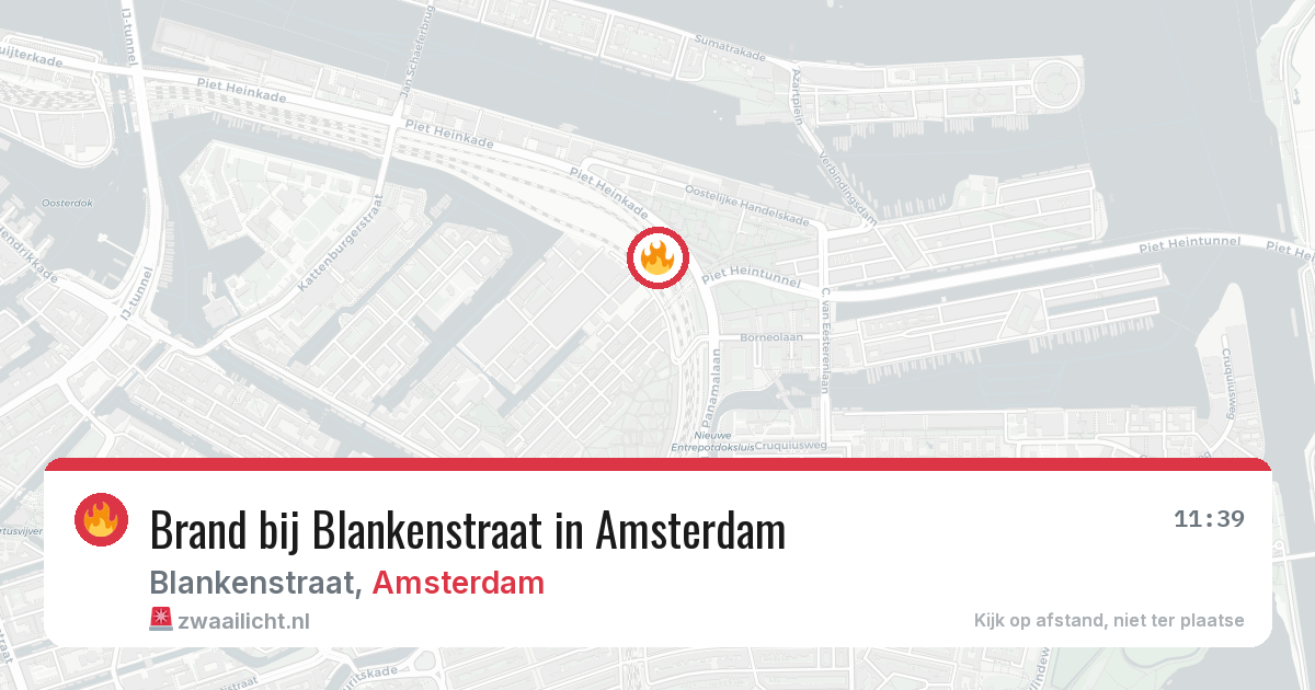 Brand bij Blankenstraat in Amsterdam — 20 mei 2026
