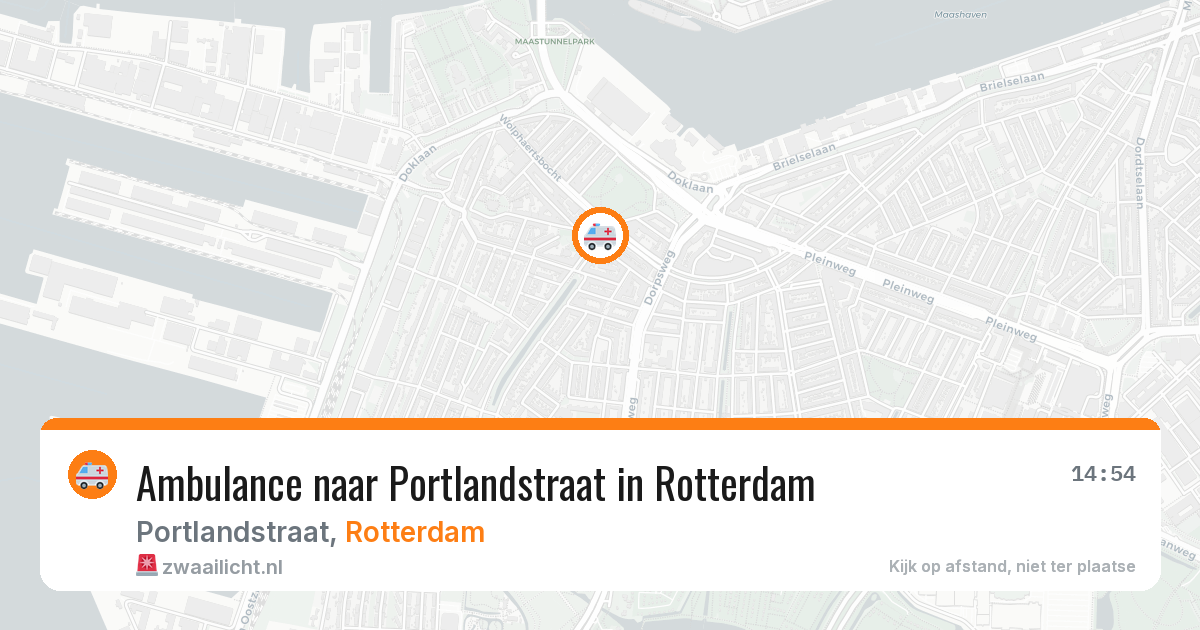 Ambulance naar Portlandstraat in Rotterdam — 1 jul 2026