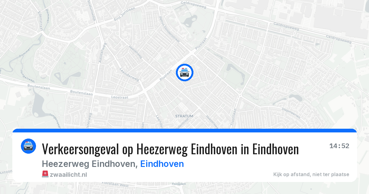 Verkeersongeval op Heezerweg Eindhoven in Eindhoven — 2 apr 2026