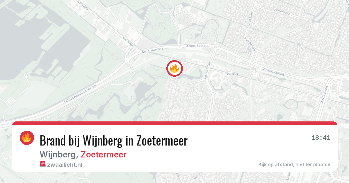 Brand bij Wijnberg in Zoetermeer — 30 jul 2026