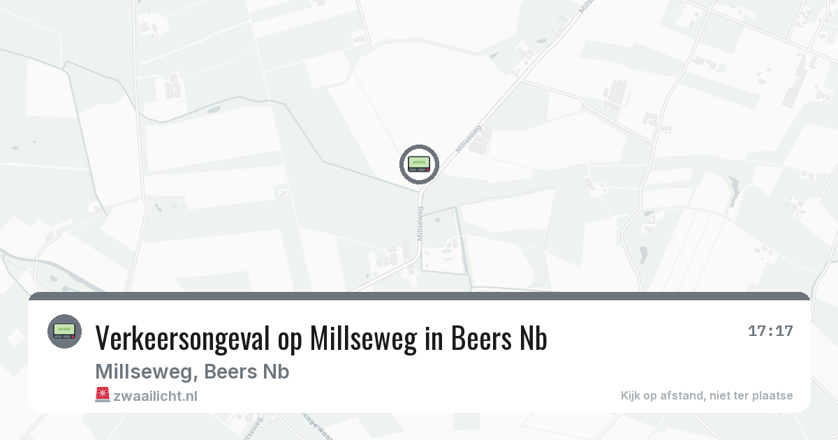 Verkeersongeval op Millseweg in Beers Nb — 8 mrt 2026