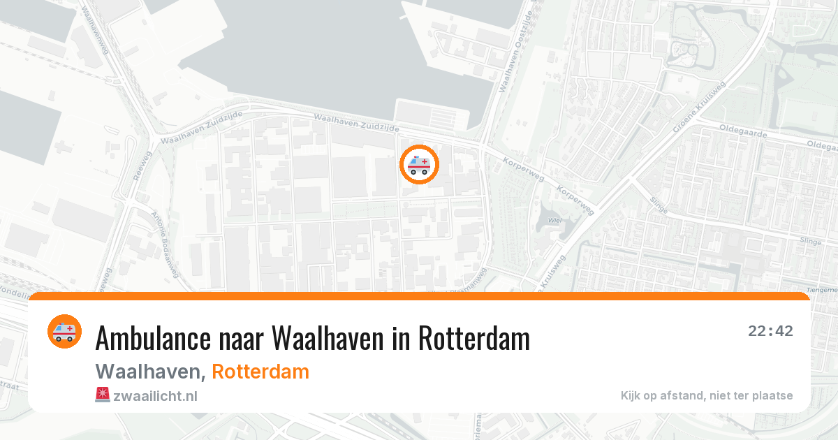 Ambulance naar Waalhaven in Rotterdam — 13 mei 2026