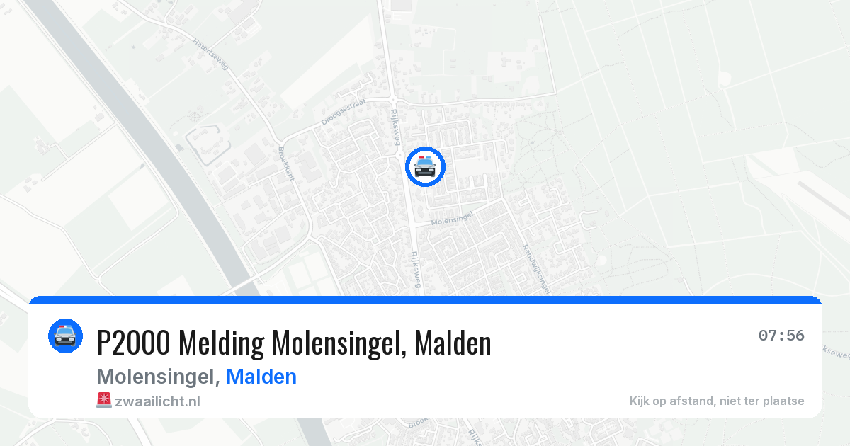 P2000 Melding Molensingel, Malden — 26 jun 2026