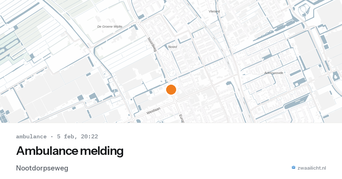 Ambulance melding — 5 feb 2026