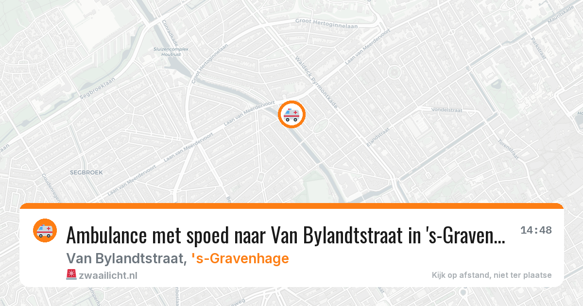 Ambulance met spoed naar Van Bylandtstraat in 's-Gravenhage — 6 mrt 2026