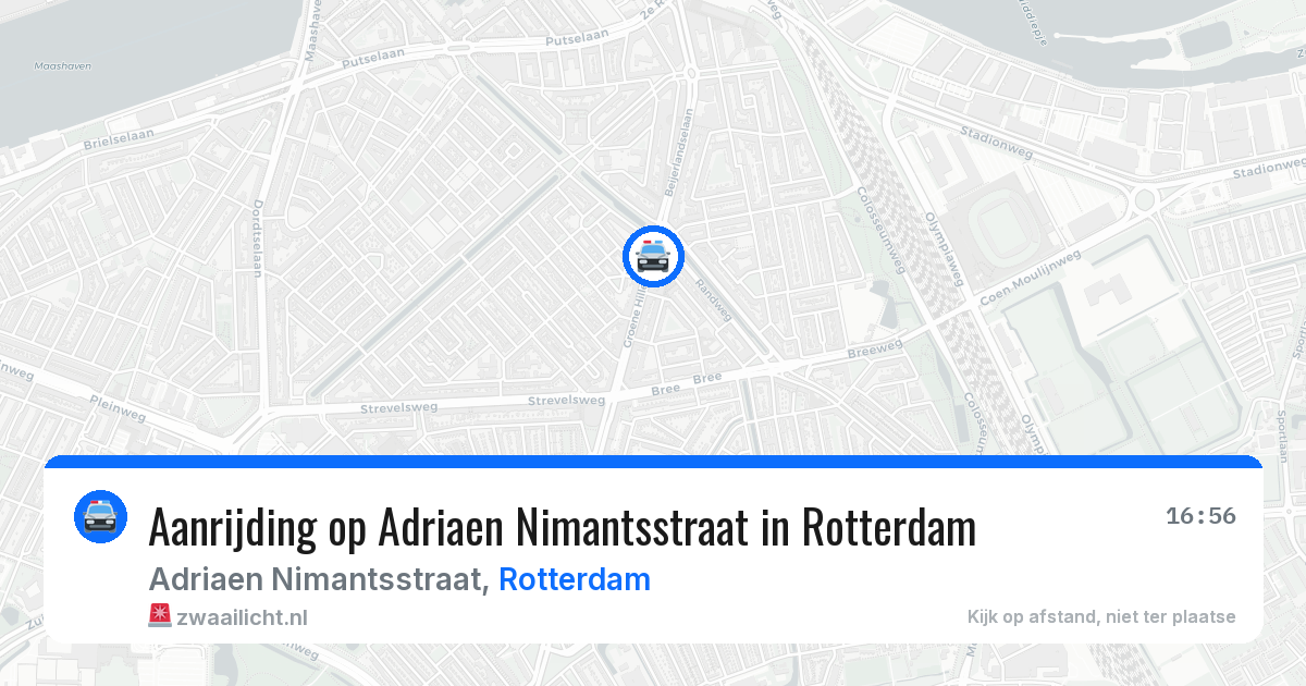 Aanrijding op Adriaen Nimantsstraat in Rotterdam — 15 mei 2026