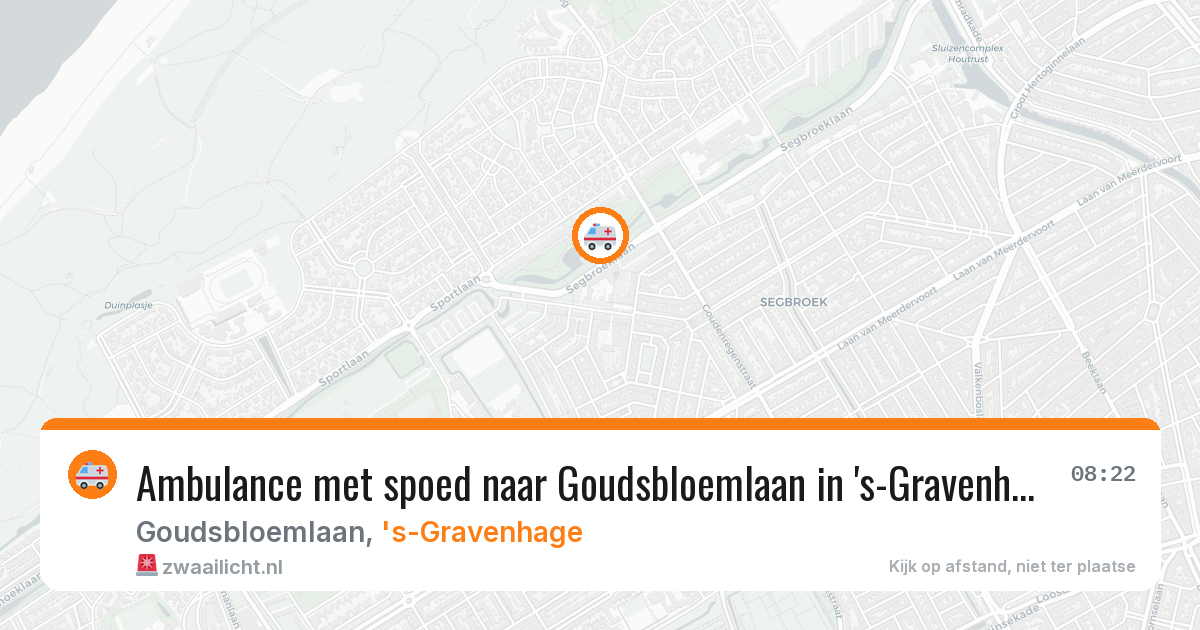 Ambulance met spoed naar Goudsbloemlaan in 's-Gravenhage — 18 feb 2026