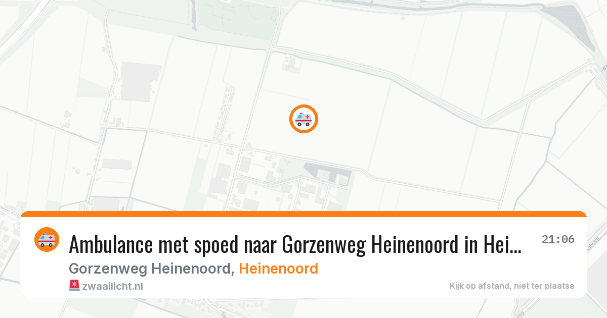 Ambulance met spoed naar Gorzenweg Heinenoord in Heinenoord — 22 jan 2026
