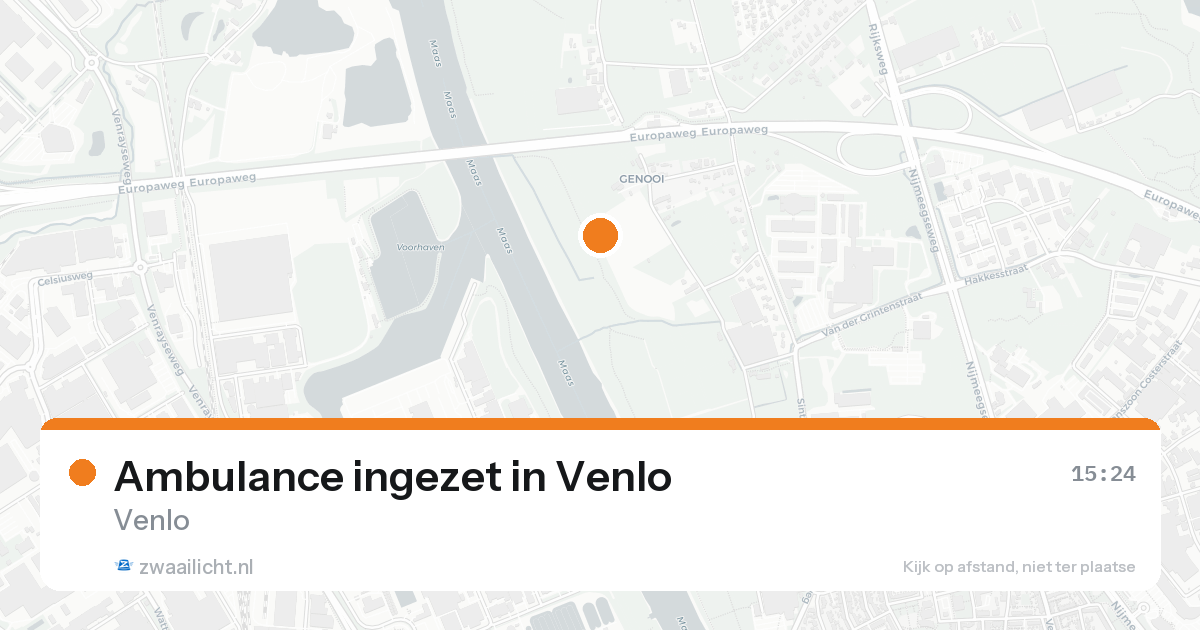 Ambulance ingezet in Venlo — 20 aug 2026