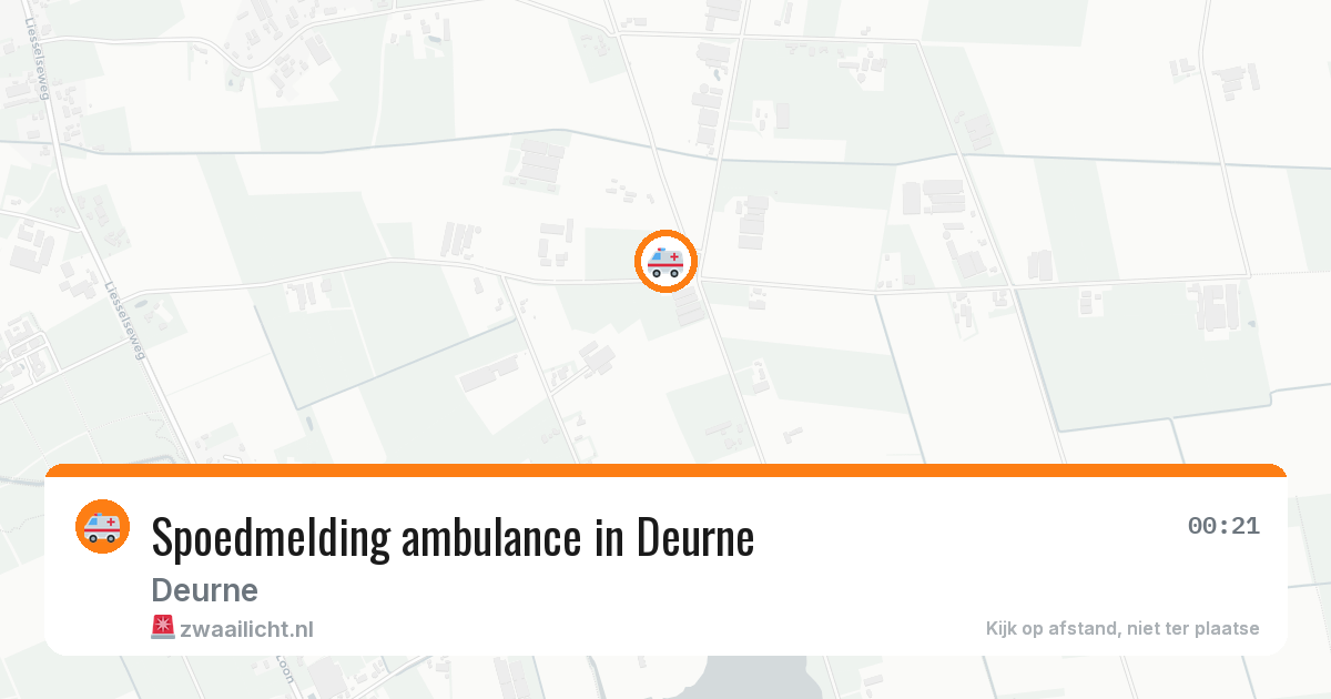 Spoedmelding ambulance in Deurne — 11 aug 2026