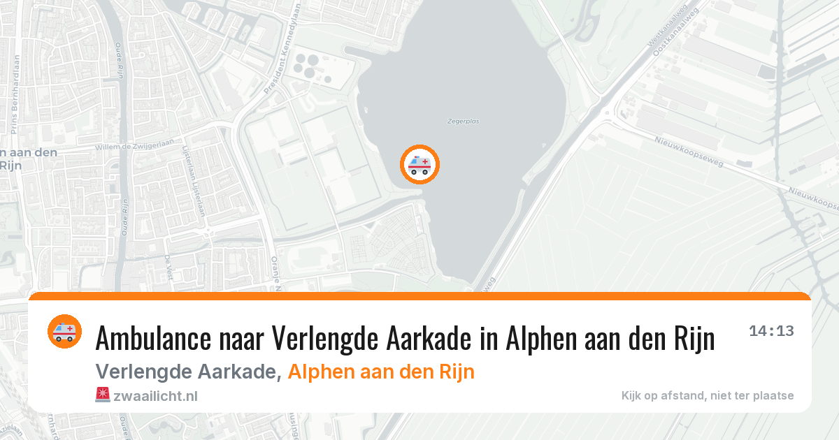 Ambulance naar Verlengde Aarkade in Alphen aan den Rijn — 30 mei 2026