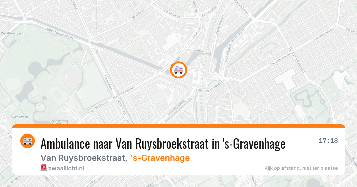 Ambulance naar Van Ruysbroekstraat in 's-Gravenhage — 16 jul 2026
