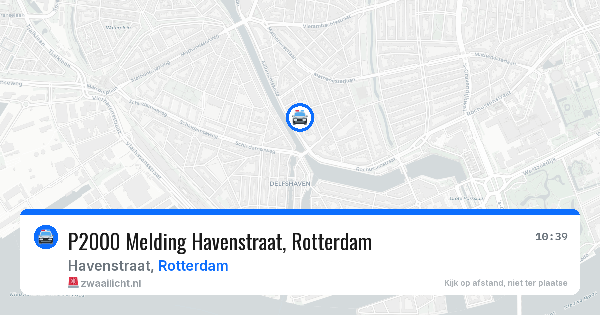 P2000 Melding Havenstraat, Rotterdam — 21 apr 2026