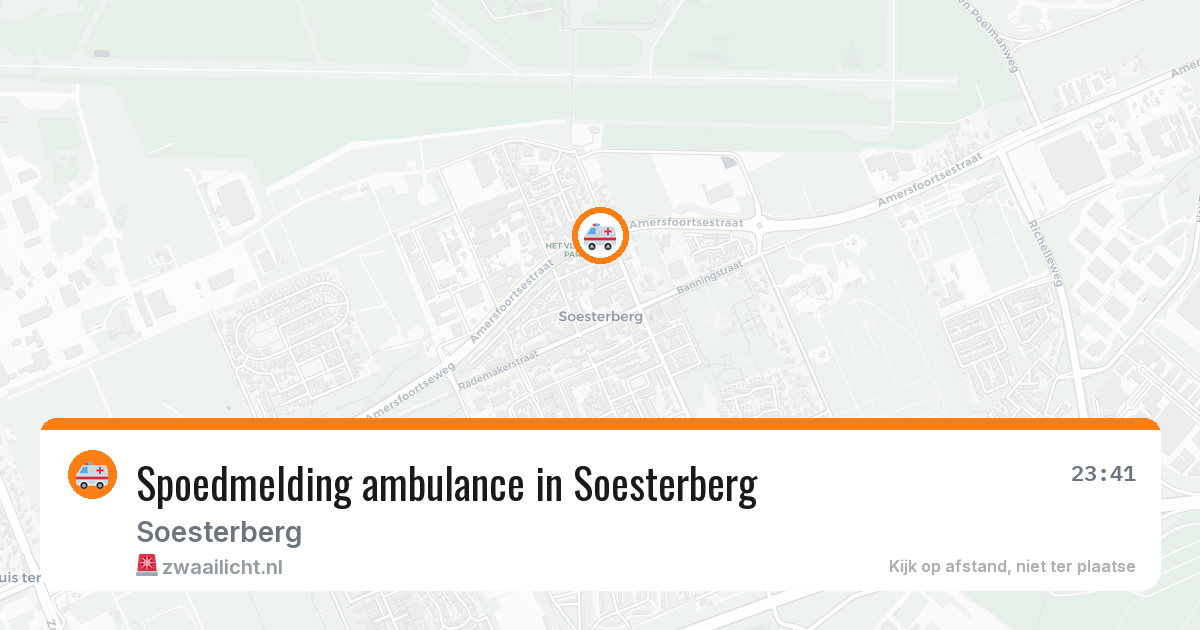 Spoedmelding ambulance in Soesterberg — 7 jun 2026
