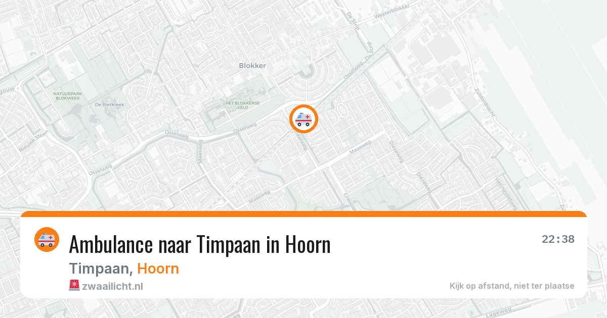 Ambulance naar Timpaan in Hoorn — 4 apr 2026
