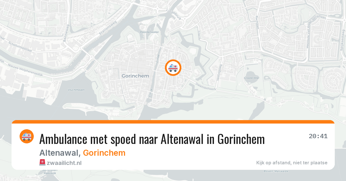 Ambulance met spoed naar Altenawal in Gorinchem — 23 mei 2026