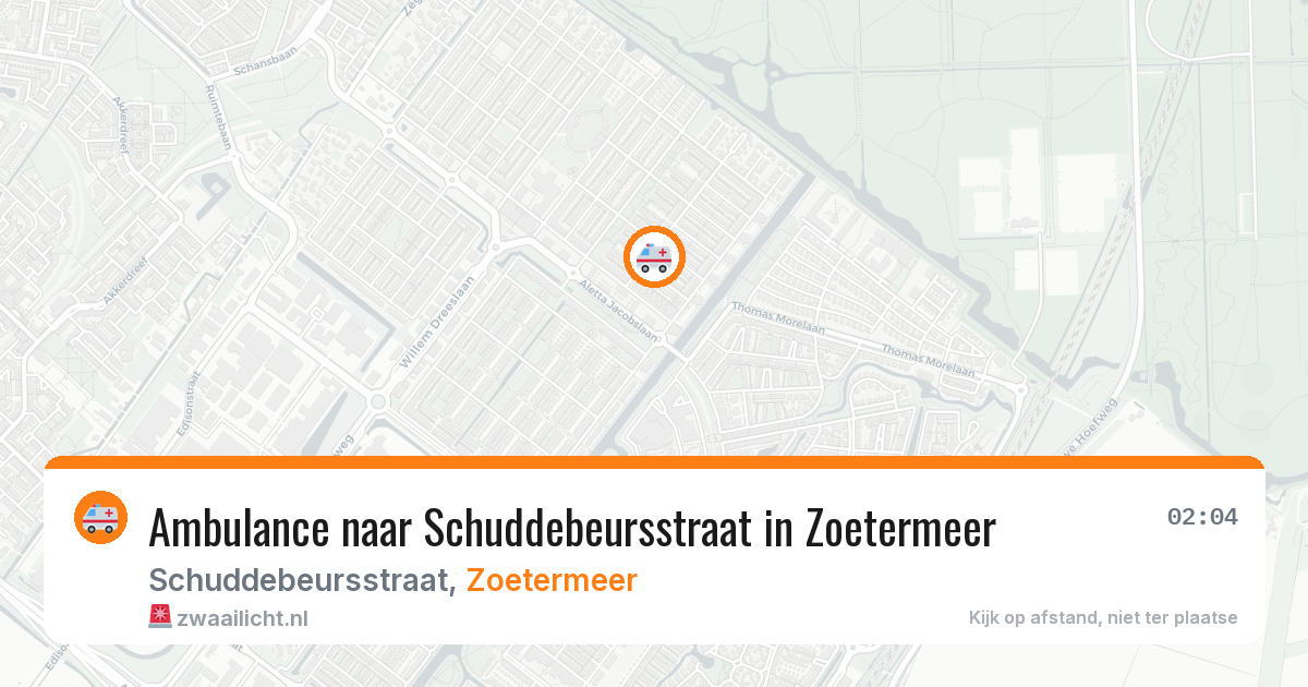 Ambulance naar Schuddebeursstraat in Zoetermeer — 5 mei 2026