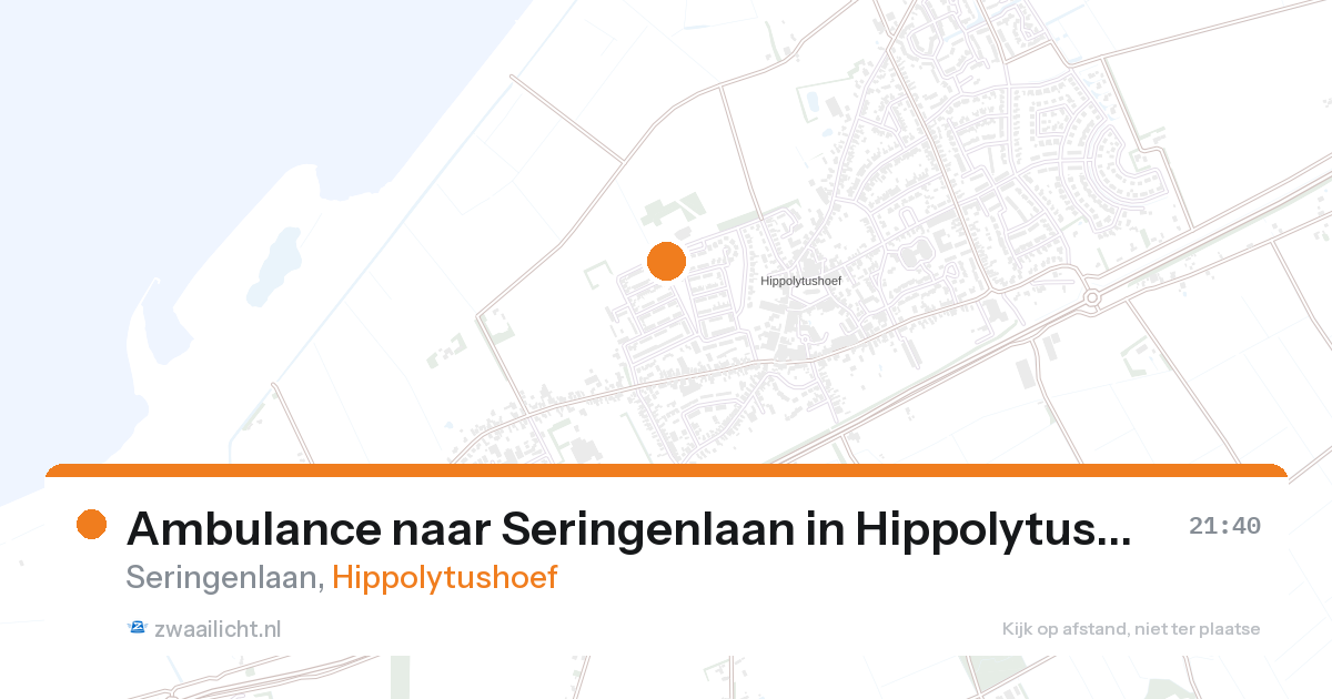 Ambulance naar Seringenlaan in Hippolytushoef — 15 jun 2026