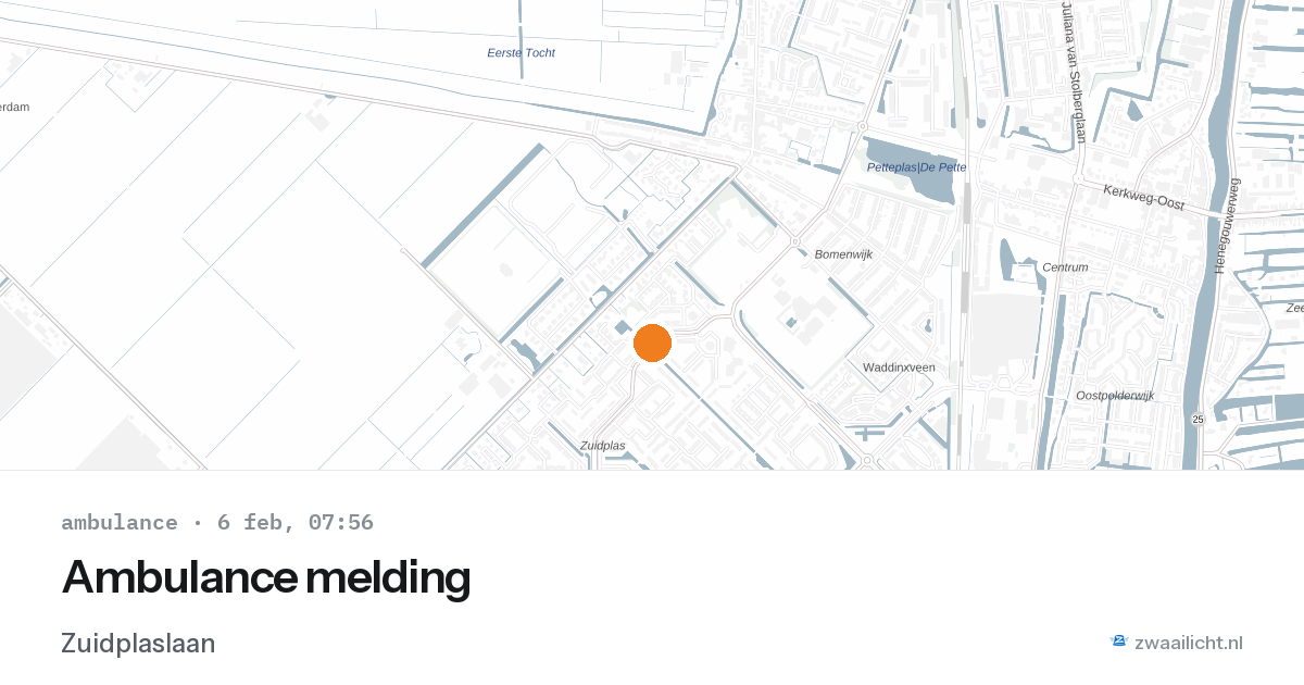 Ambulance melding — 6 feb 2026