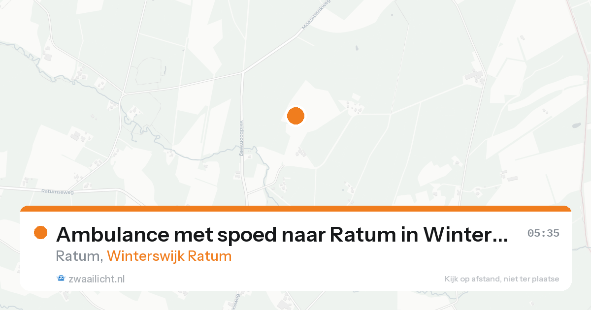 Ambulance met spoed naar Ratum in Winterswijk Ratum — 4 aug 2026