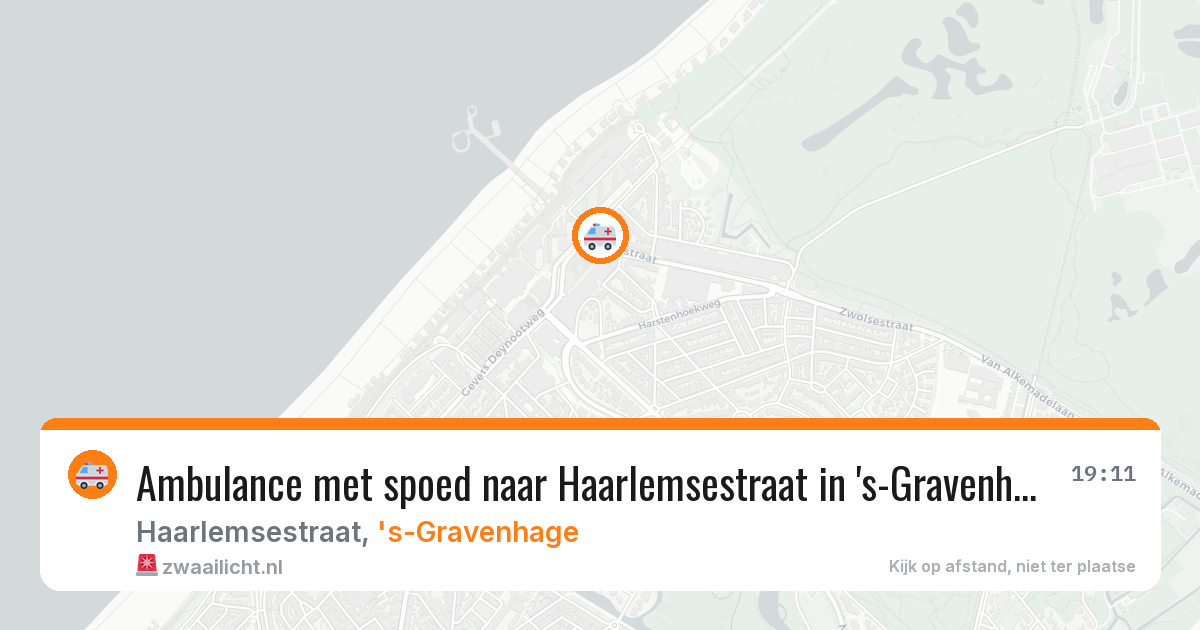 Ambulance met spoed naar Haarlemsestraat in 's-Gravenhage — 30 mei 2026