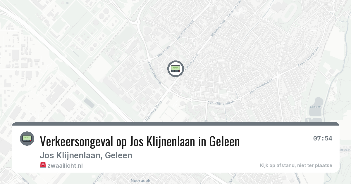 Verkeersongeval op Jos Klijnenlaan in Geleen — 29 jan 2026