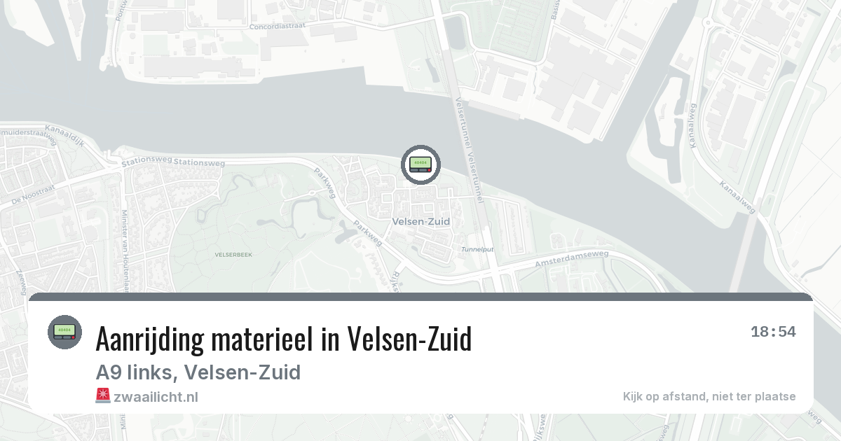Aanrijding materieel in Velsen-Zuid — 8 feb 2026