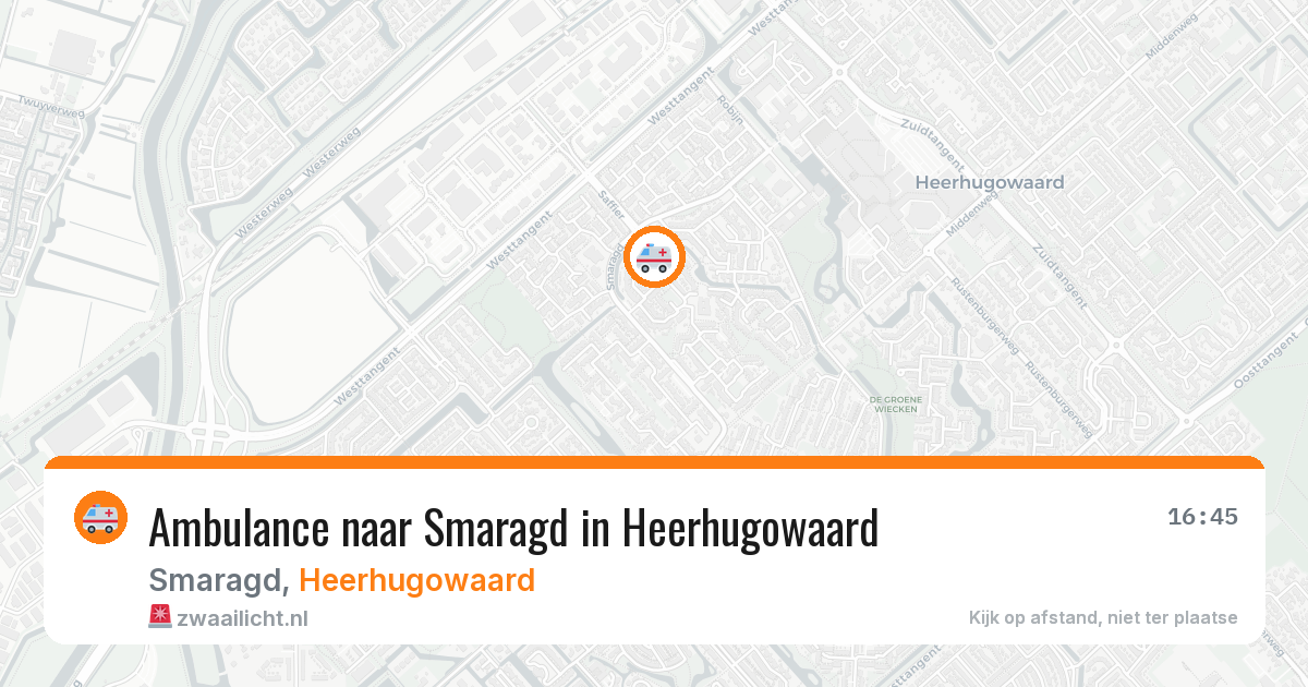 Ambulance naar Smaragd in Heerhugowaard — 6 jun 2026