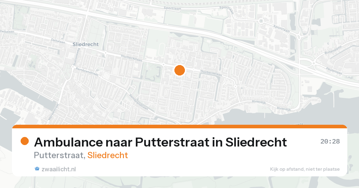 Ambulance naar Putterstraat in Sliedrecht — 31 jan 2026