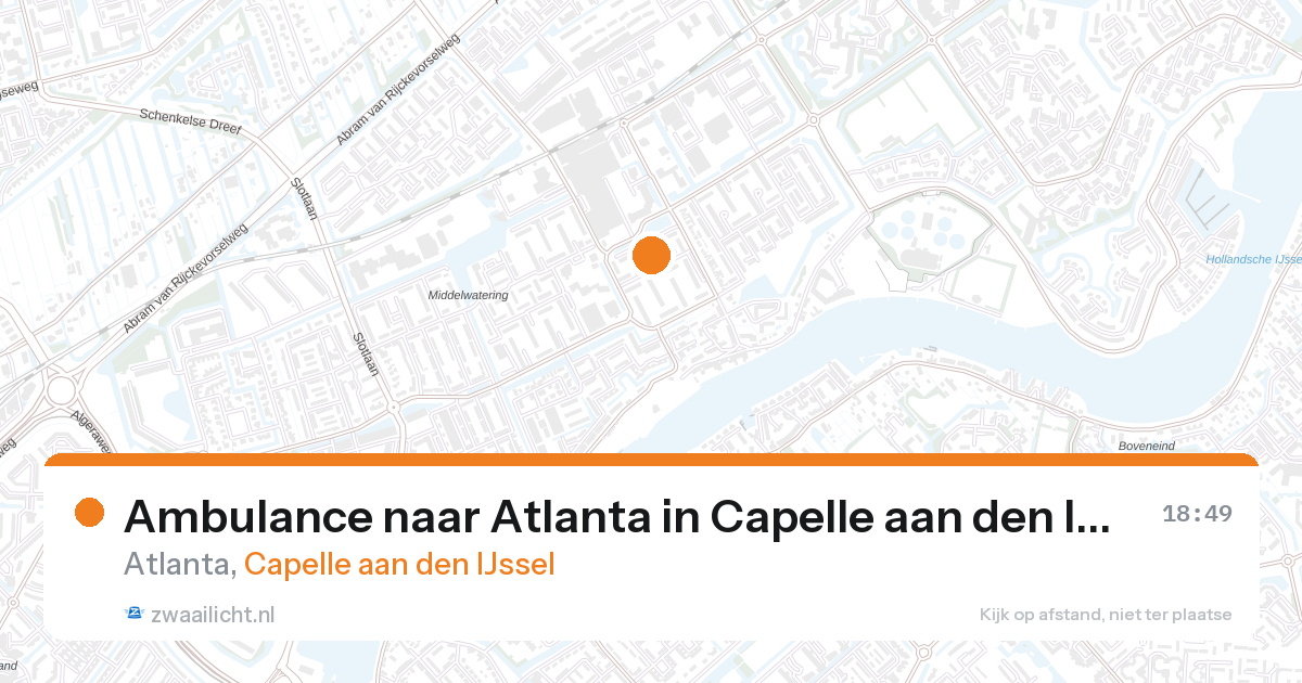 Ambulance naar Atlanta in Capelle aan den IJssel — 28 aug 2026
