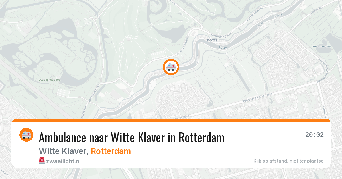 Ambulance naar Witte Klaver in Rotterdam — 28 jul 2026