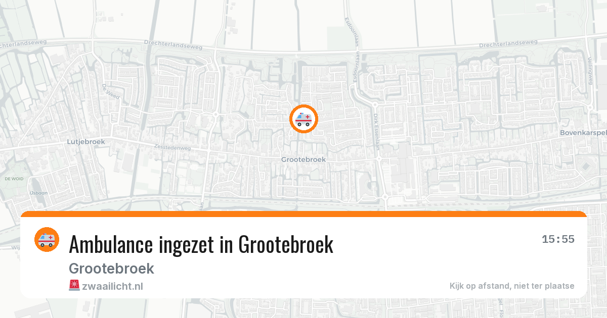 Ambulance ingezet in Grootebroek — 22 mei 2026