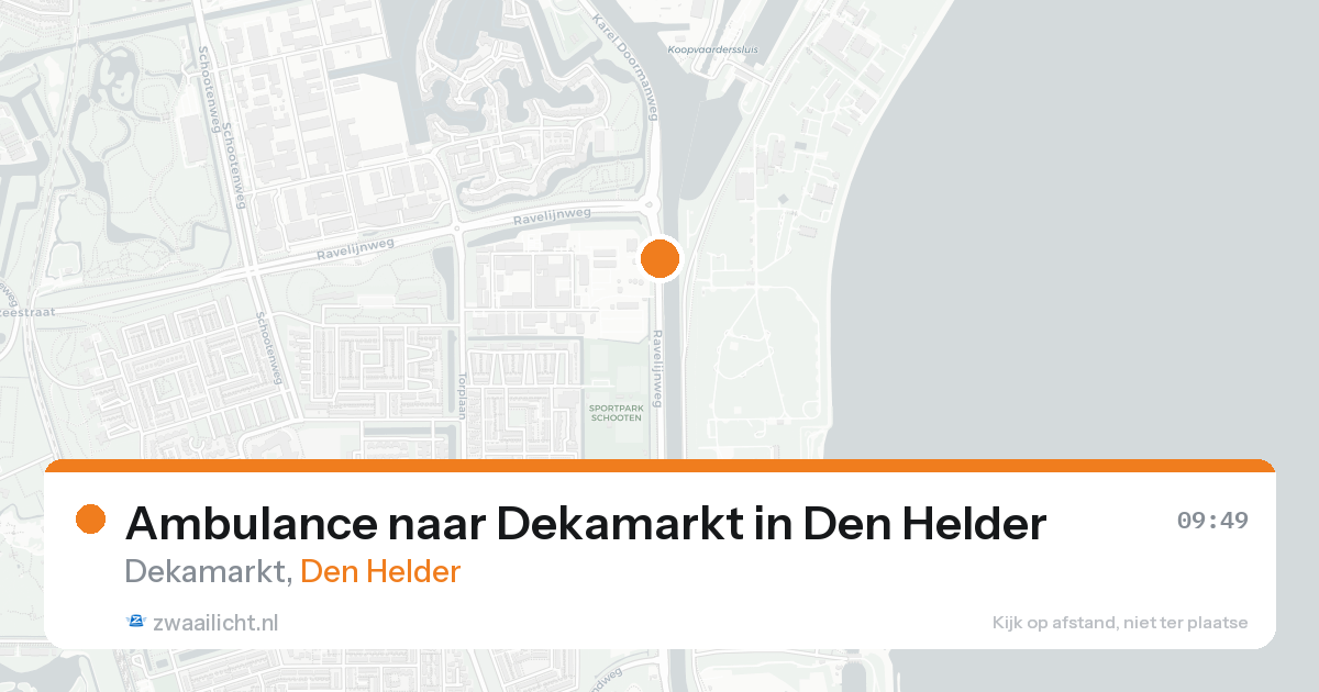 Ambulance naar Dekamarkt in Den Helder — 22 aug 2026