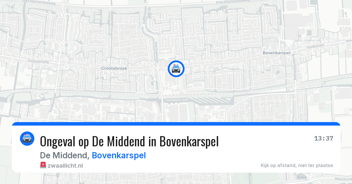 Ongeval op De Middend in Bovenkarspel — 11 mei 2026