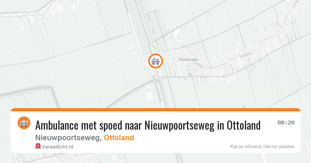 Ambulance met spoed naar Nieuwpoortseweg in Ottoland — 12 mei 2026